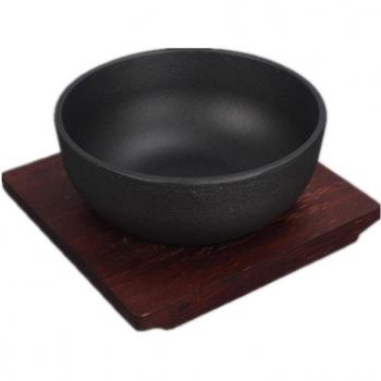 Bol coréen en fonte pour Bibimbap avec plateau