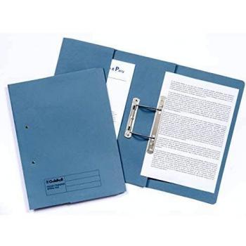 Guildhall Transfer Spring File 420gsm Front Pocket Foolscap Blue Ref