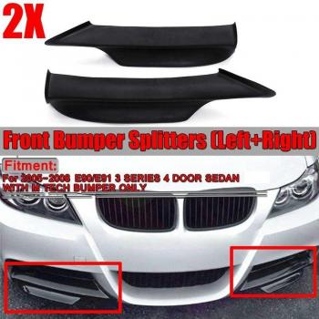 Separador de Labios Delantero M-Tech 2X Negro para BMW 3 Series