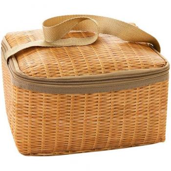 Imitation Rattan Insulated Lunch Bag