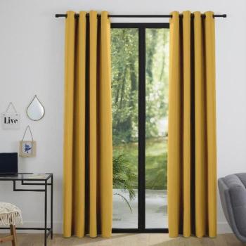 Dúo de cortinas bloqueadoras 140 x 260 cm Noche Miel