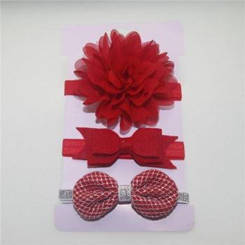 3pc Bowknot Hair Accessories for Infants