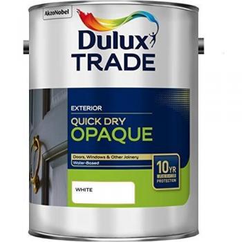 Dulux Weathershield Opaque White Quick Dry 5L