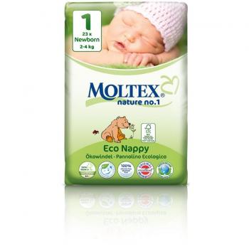 MOLTEX Nature No1 Pannolini ecologici orso baby nappies misura 1