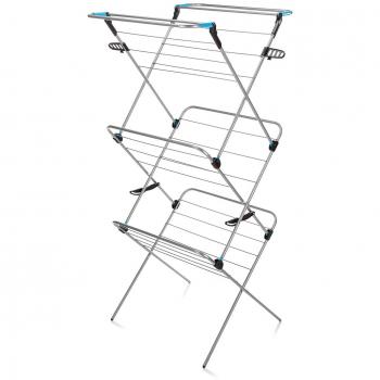 Silver 20m Minky 3-Tier Adjustable Airer