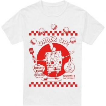 SpongeBob Schwammkopf Männer T-Shirt 5XL Weiß