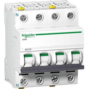 Interruttore Magnetotermico C 20A 3P+N IP20 400V Schneider Electric A9F04720