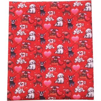 David Accessories 50*145cm Dog Plaid Cotton Fabric for Home Sewing