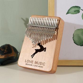 17 Schlüssel Mahagoni Kalimba Mbira Musikinstrument