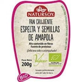 Pan Crujiente de Espelta y Semillas de Amapola 200g