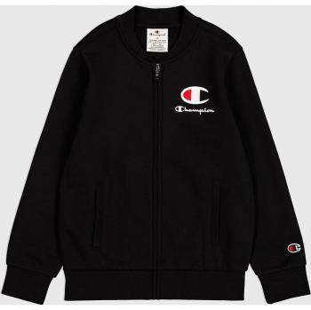 Champion Legacy Sweatjacke Jungen 152 Schwarz mit Label-Stitching