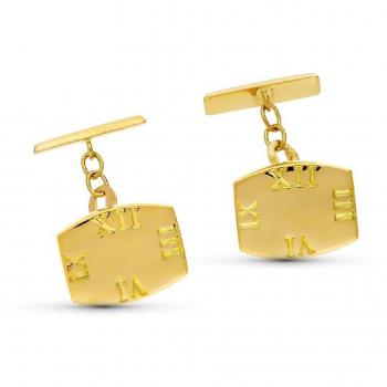 Gemelos de Oro 18k para Hombre 16mm Diseño Clásico