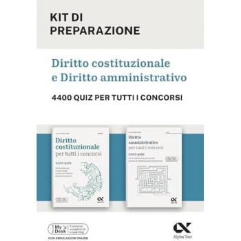 Kit diritto costituzionale e amministrativo. 4400 quiz. Con simul...