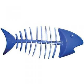 Porte-savon arête de poisson MSV Bleu foncé – PVC 17 × 6,5 cm, surface antidérapante
