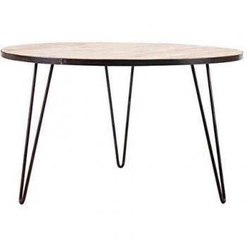 Table Ronde Bois Métal D125 cm Atelier