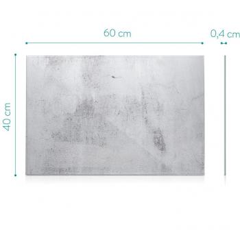 Navaris 60x40 cm Magnetic Board with Concrete Finish