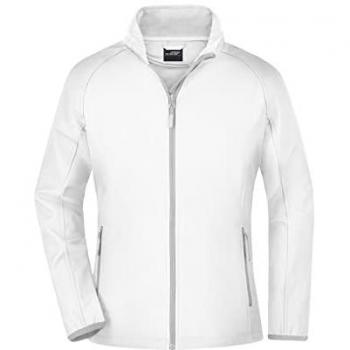 James & Nicholson Damen Softshelljacke Jn1129, Weiß, Größe XXL