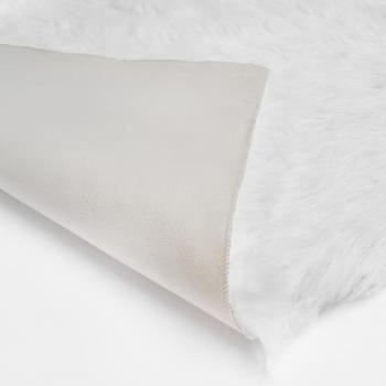Sienna Faux Fur Sheepskin Rug Runner, White