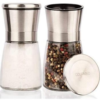 Macinini per sale e pepe pregiati GOURMEO, con macina in ceramica regolabile