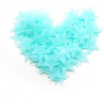Kids Bedroom Glow Stars and Snowflakes