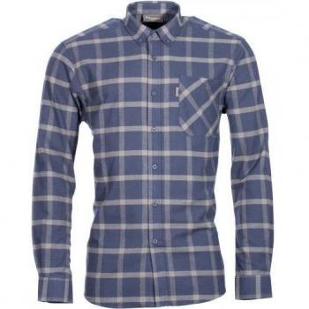 Pinewood Flanellhemd Värnamo für Männer in blau und grün