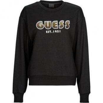 Guess Felpa W3YQ13 K8802 Nero Relaxed Fit