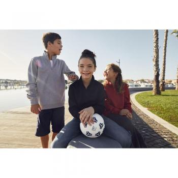 Basic Junior Blu scuro con zip a metà