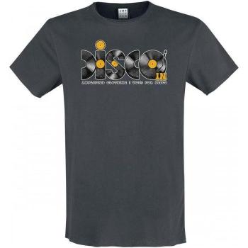 Veste T‑shirt disco avec disques amplifiés en couleur orange