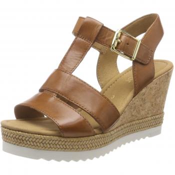 Gabor Shoes Damen Basic Riemchensandalen, Braun, 40 EU