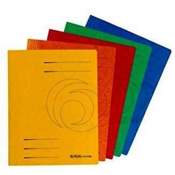 Herlitz Schnellhefter easyorga, A4, Colorspankarton, rot