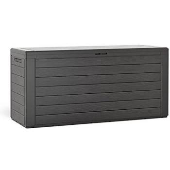 Plastic Deck Container 280L Black 120x45x60cm