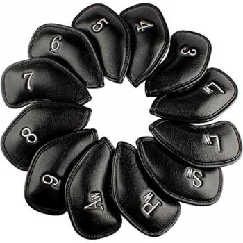 PU Golf Iron Head Covers 12 Pcs Set