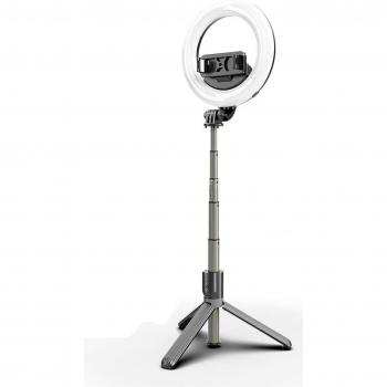 L07 Bluetooth Selfie Stick with 5-inch LED Ring Light and Remote Shutter
