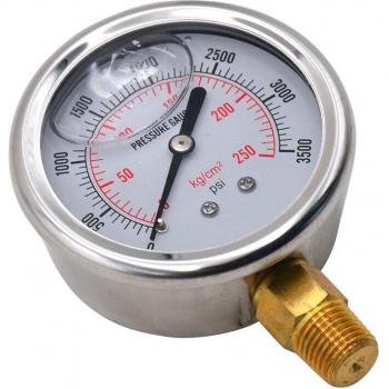 Medidor Hidráulico de Aceite Automotriz 0-3500 PSI