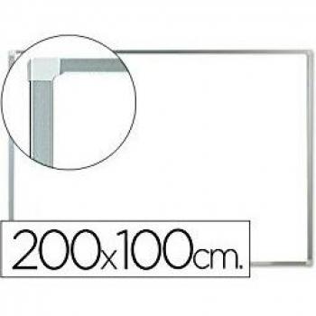 Pizarra Blanca Lacada Magnetica marco de aluminio 200X100 Q-Connect