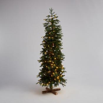 LuzFestiva Bormio: Árbol de Suelo con Madera y LED