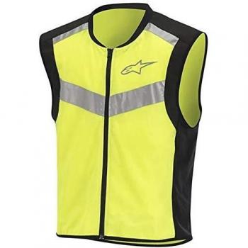 Alpinestars Fluorescent Flare Motorrad-Sicherheitsweste Schwarz Gelb