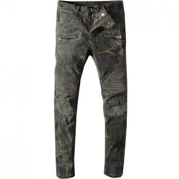 Sokotoo Men's Motorcycle Biker Jeans Plus Size