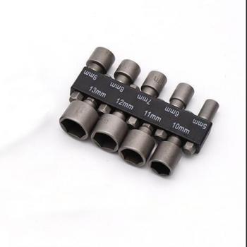Clé hexagonale 1/4” avec adaptateur – 5‑13 mm