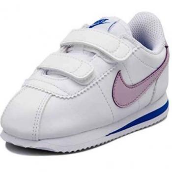 Nike Cortez Basic SL Unisex Bambino TDV Scarpe Bianco Iced Lilac Soar Mtlc Silver 26 EU