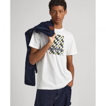 Pepe Jeans Estampado Warren Blanco y Naranja S