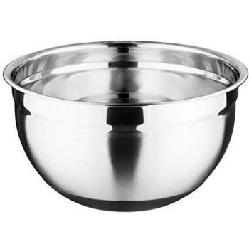 Vogue 5L Stainless Steel Mixing Dish with Silicone Base