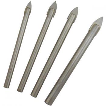 Conjunto de 4 Brocas para Vidro e Cerâmica