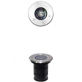 Porta faretto LED carrabile giardino acciaio inox IP67 GU10