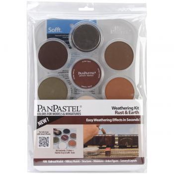 Colorfin PanPastel Ultra Soft Artist Pastel Set 9ml 7 kg Weathering-Rust and Earth