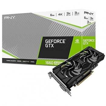 PNY GeForce GTX 1660 SUPER 6GB GDDR6 Grafikkarte mit Twin Fan