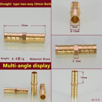 Conector Recto de Latón para Mangueras de 3 a 25mm