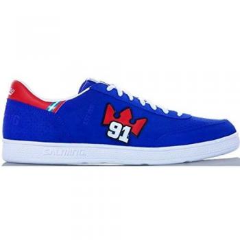 Salming Ninety-One Goalkeeper Sneaker in Blau-Rot