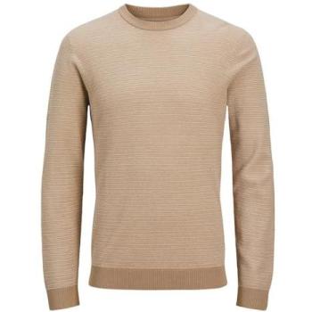 Blusa casual de punto liso Jack & Jones color tostado