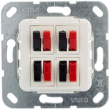 Insert GIRA 569403 pour haut-parleur 4 voies Blanc pur